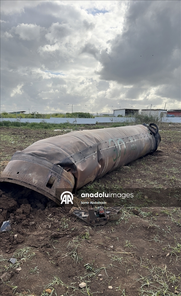 В районе Кафр-Манда на севере Израиля упал фрагмент ракеты, выпущенной Ираном