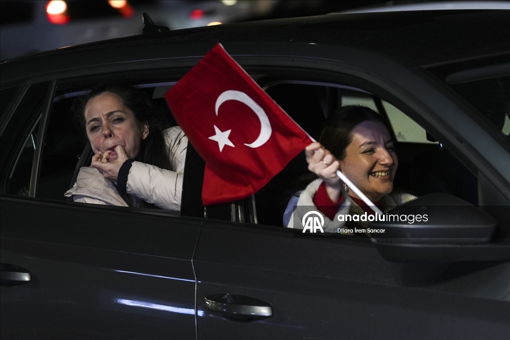 Başkentte milli takım coşkusu yaşandı