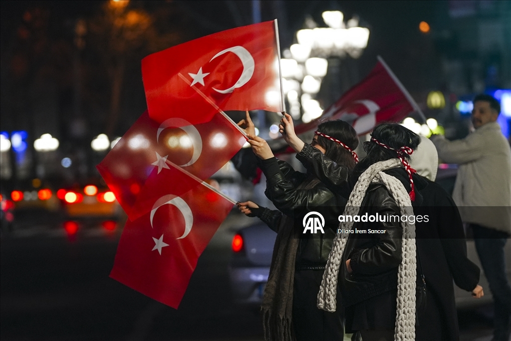 Başkentte milli takım coşkusu yaşandı