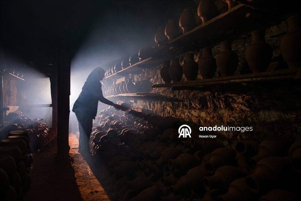 Karacasu’da çömlekçilik geleneği sürdürülüyor