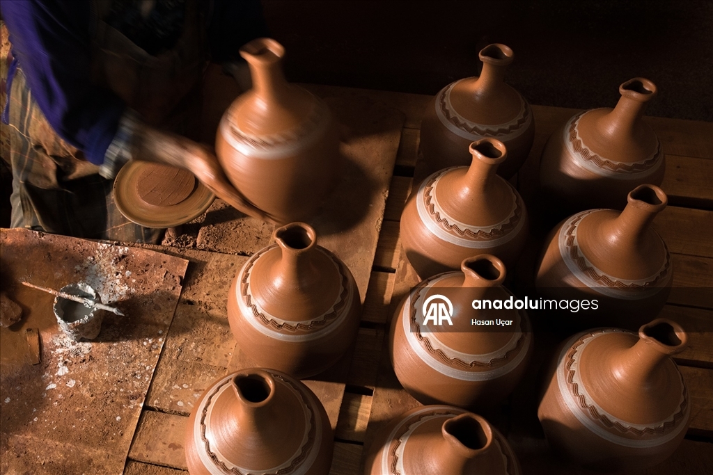 Karacasu’da çömlekçilik geleneği sürdürülüyor