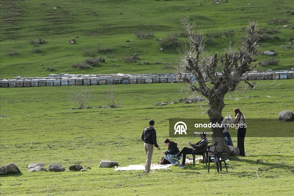 Hakkari'nin bir tarafında bahar diğer tarafında kış yaşanıyor