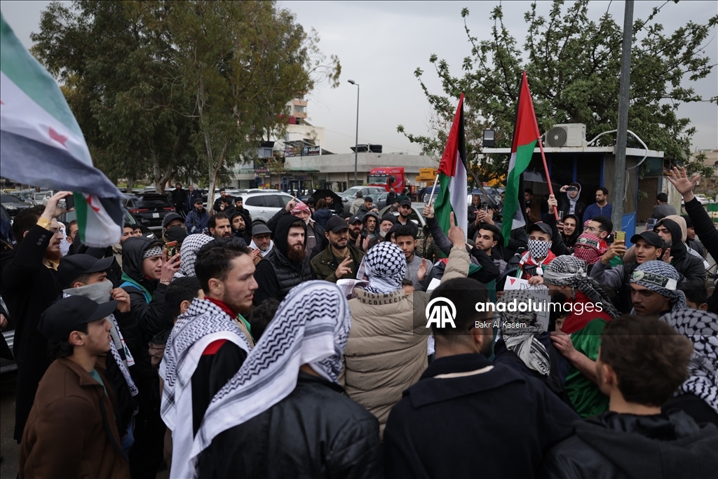 دمشق.. مظاهرة للتنديد بالقانون الإسرائيلي بشأن إعدام الأسرى الفلسطينيين