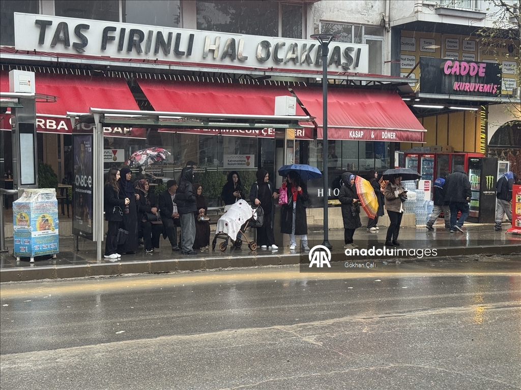 Kahramanmaraş'ta sağanak etkili oluyor