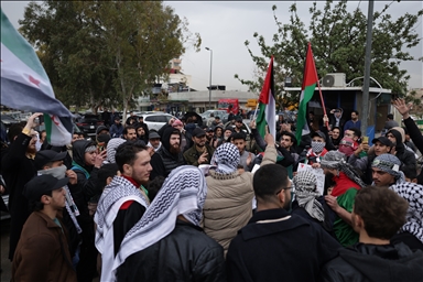 دمشق.. مظاهرة للتنديد بالقانون الإسرائيلي بشأن إعدام الأسرى الفلسطينيين