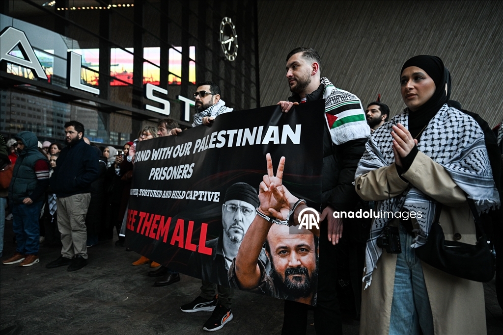 Протест в Роттердаме против закона Израиля о смертной казни для палестинцев 22