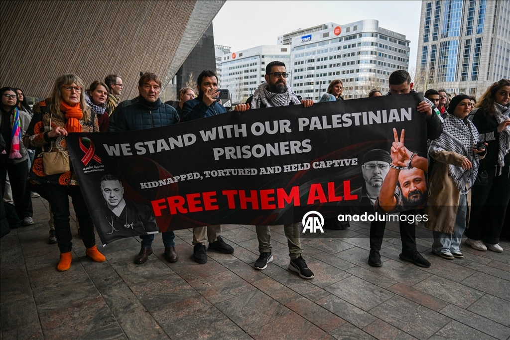 Протест в Роттердаме против закона Израиля о смертной казни для палестинцев 5