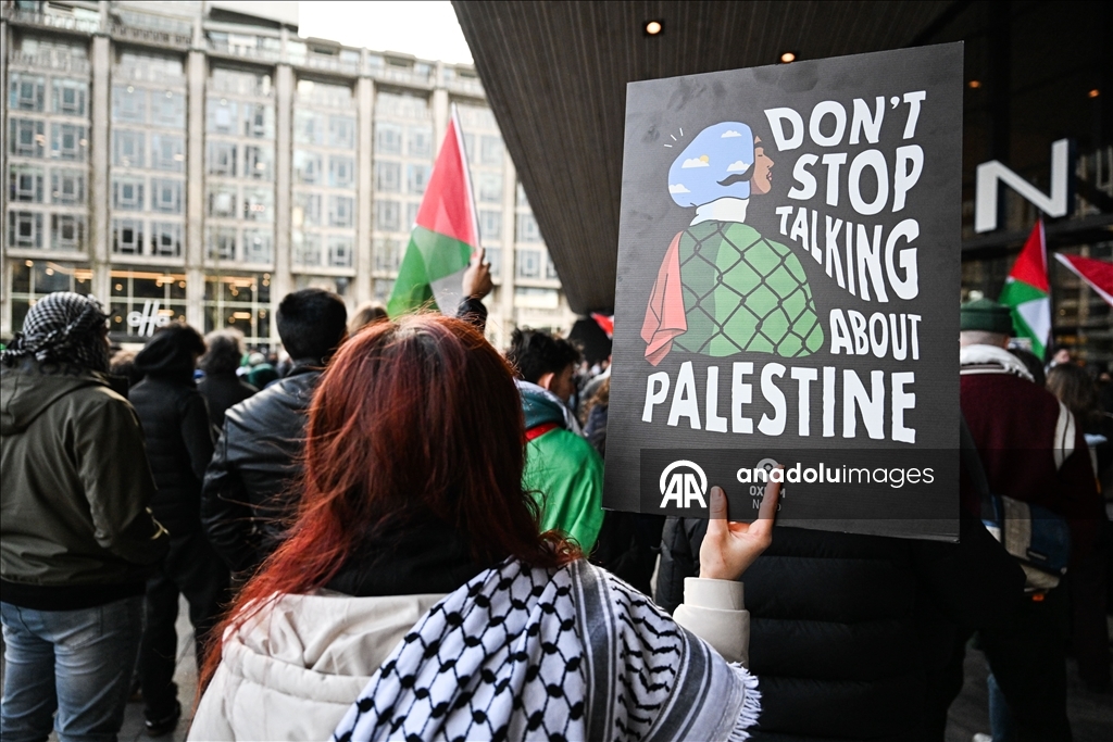 Протест в Роттердаме против закона Израиля о смертной казни для палестинцев 8