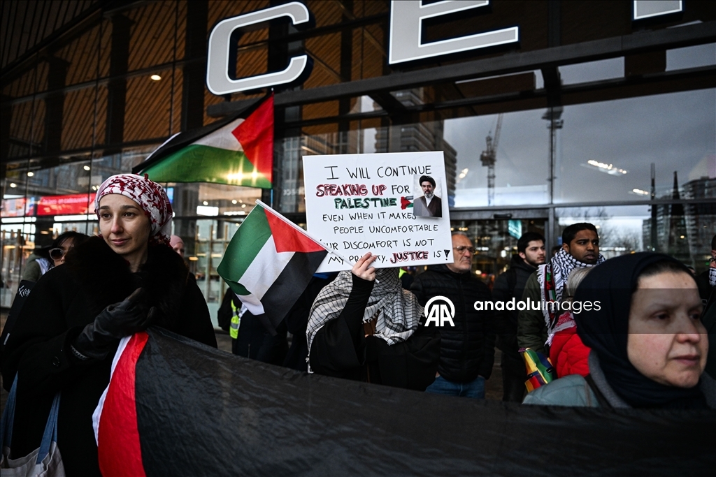 Протест в Роттердаме против закона Израиля о смертной казни для палестинцев 11