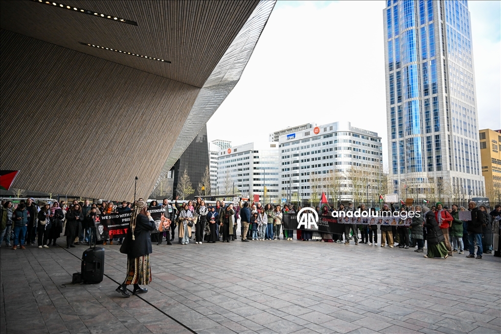 Протест в Роттердаме против закона Израиля о смертной казни для палестинцев 9