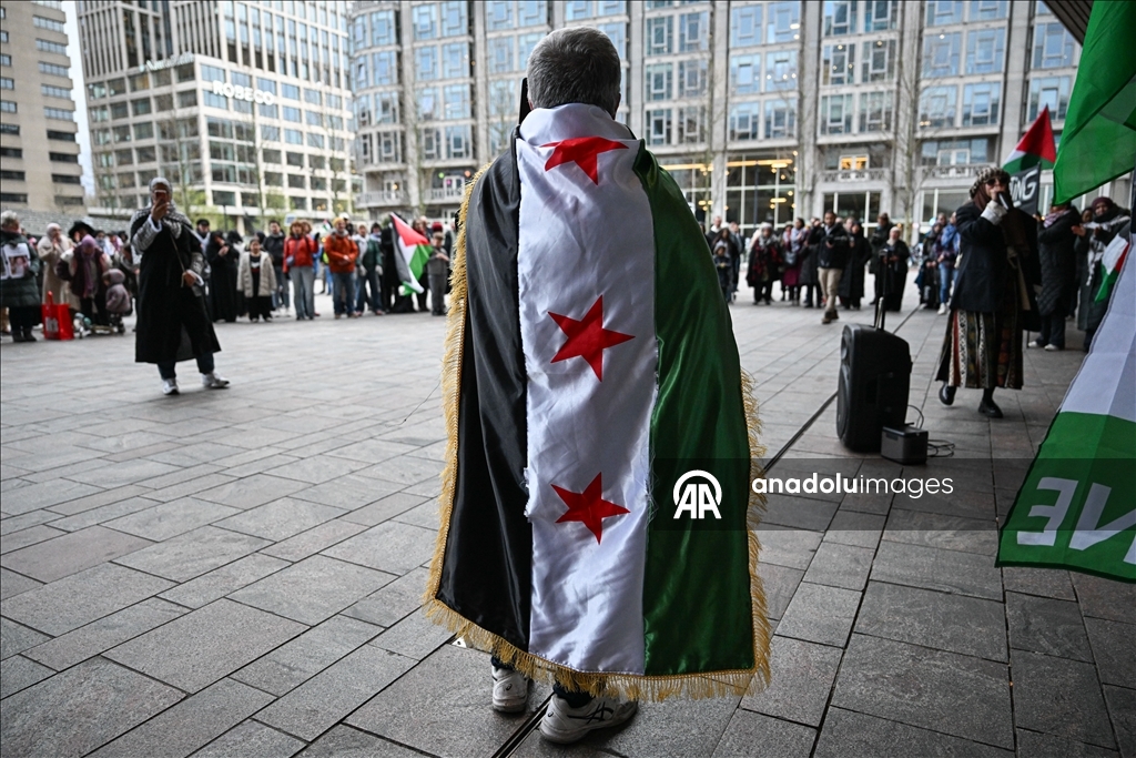 Протест в Роттердаме против закона Израиля о смертной казни для палестинцев 13