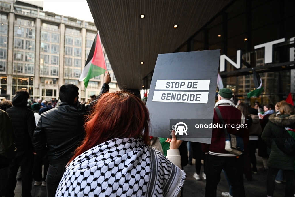 Протест в Роттердаме против закона Израиля о смертной казни для палестинцев 31