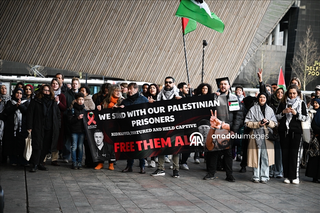 Протест в Роттердаме против закона Израиля о смертной казни для палестинцев 21