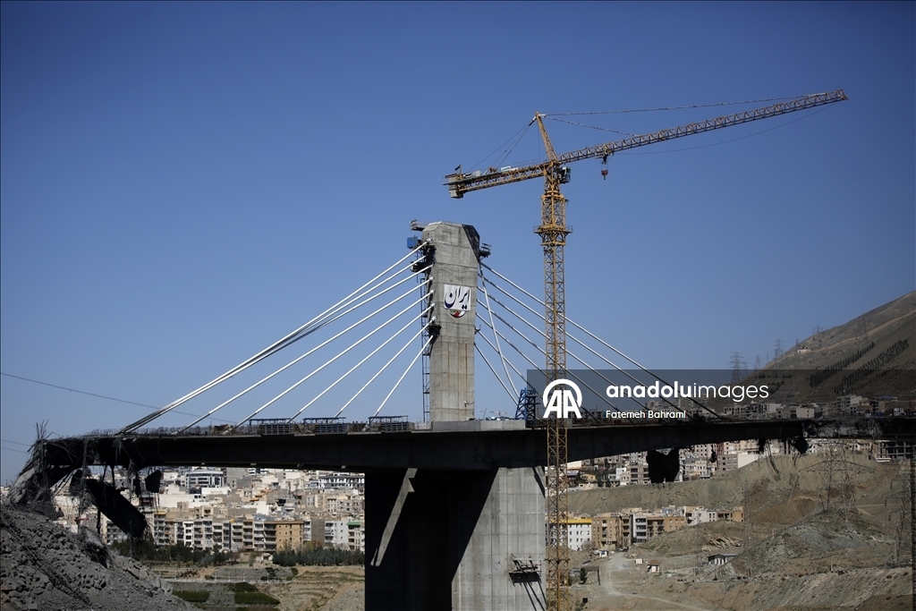 "Анадолу" заснял разрушенный после ударов США мост B1 между Тегераном и Кереджем 9