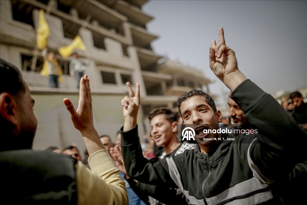 Protest held in Gaza against Israel’s death penalty law targeting Palestinian prisoners