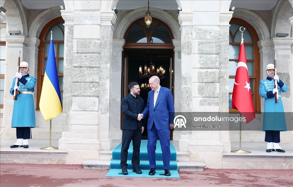 Президент Эрдоган официальной церемонией встретил президента Украины