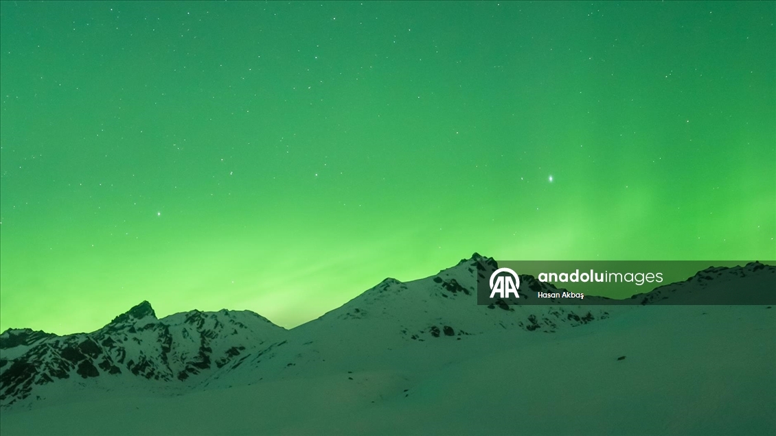 Alaska semalarında ''Kuzey Işıkları'' görsel şölen sundu