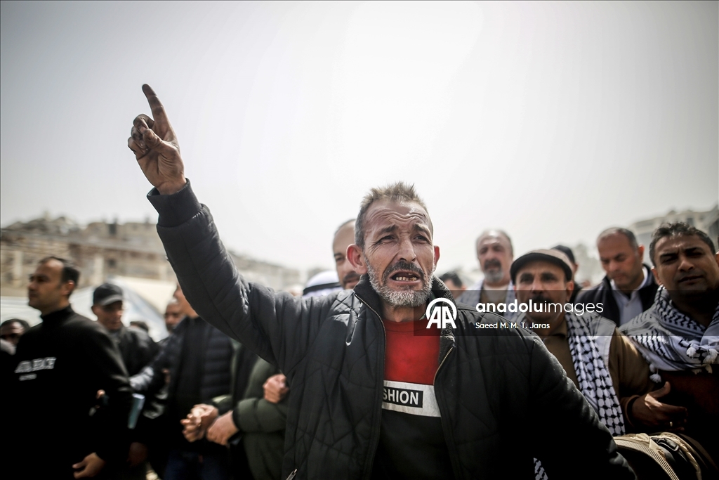 Protest held in Gaza against Israel’s death penalty law targeting Palestinian prisoners
