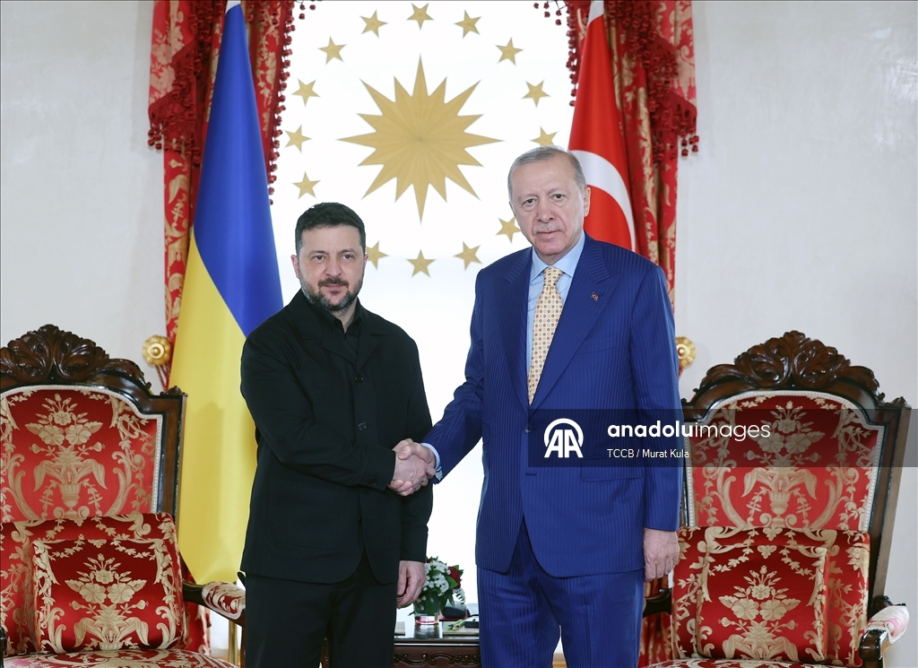 Президент Эрдоган официальной церемонией встретил президента Украины