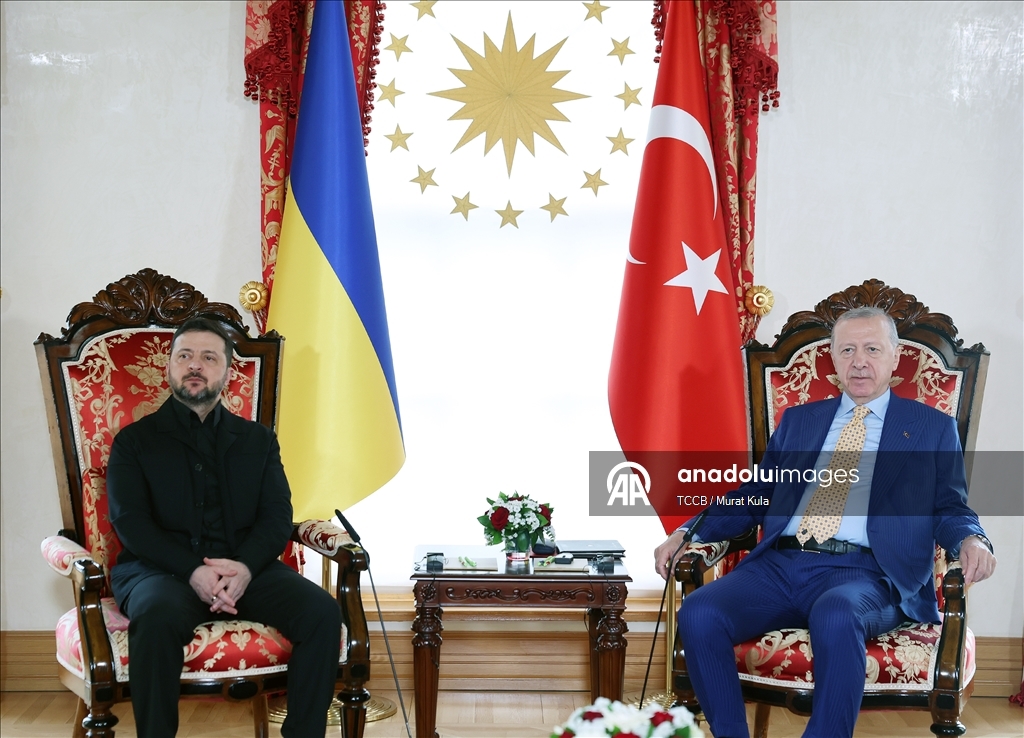 Президент Эрдоган официальной церемонией встретил президента Украины