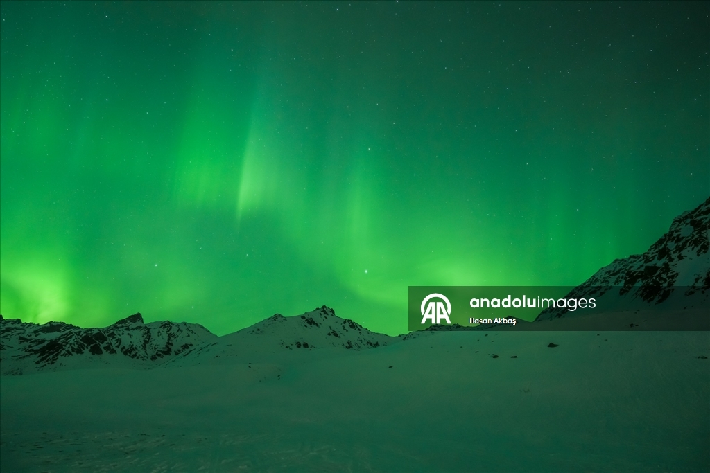 Alaska semalarında ''Kuzey Işıkları'' görsel şölen sundu