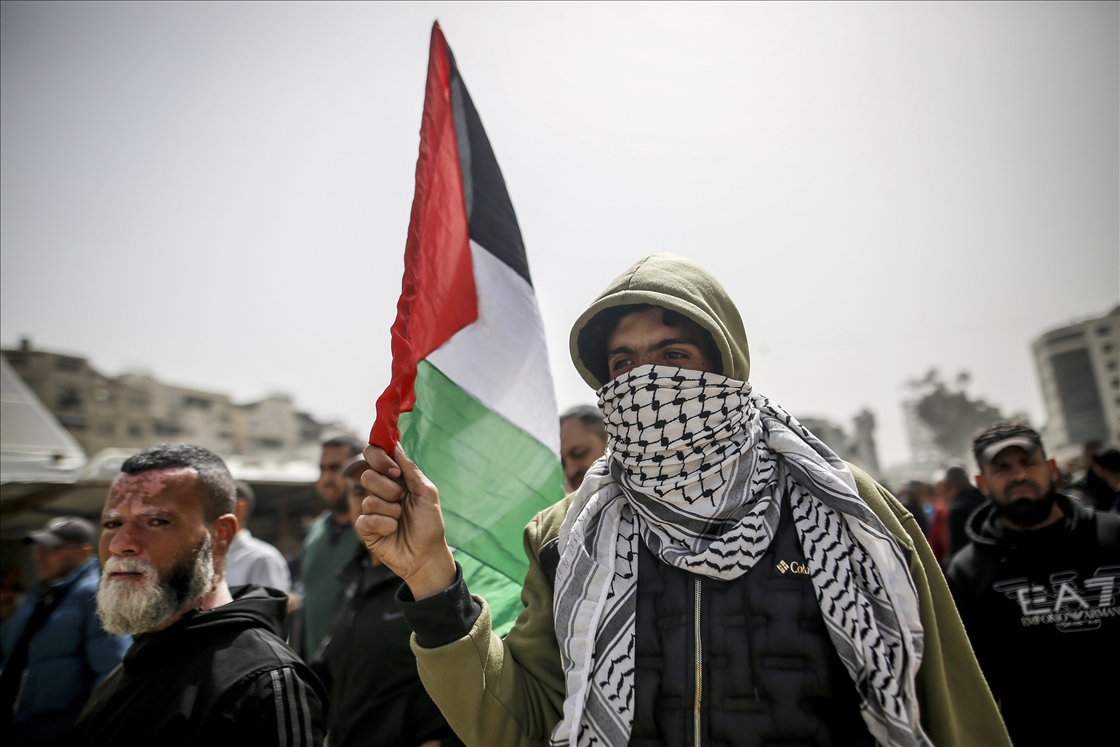 Protest held in Gaza against Israel’s death penalty law targeting Palestinian prisoners