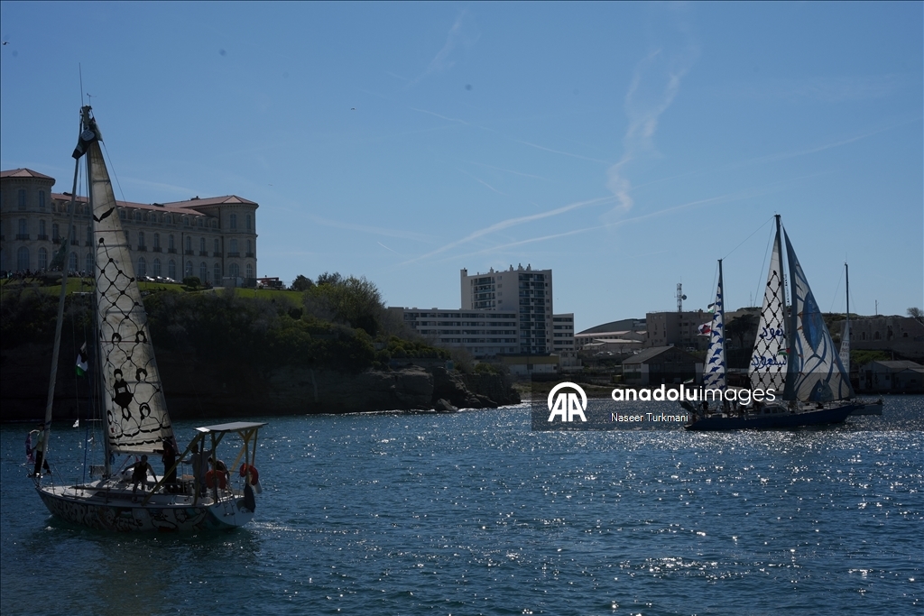 Суда международной флотилии Global Sumud отчалили из Марселя