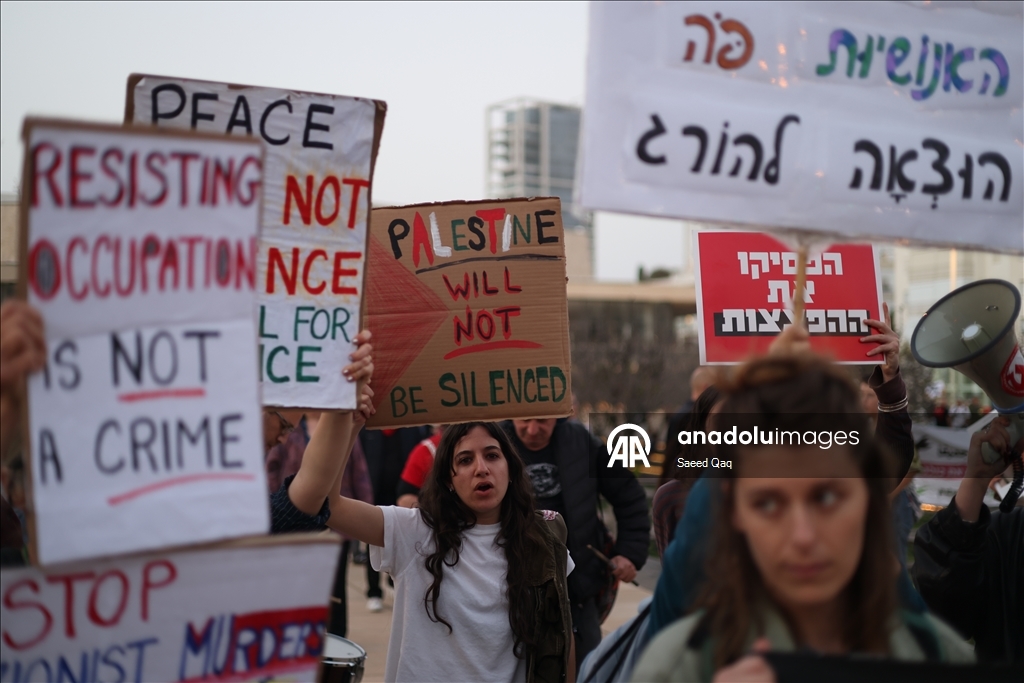 В Тель-Авиве прошла акция протеста против атак США и Израиля
