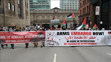 Chicago’da Filistin’e destek gösterisi düzenlendi