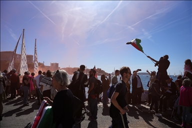 Суда международной флотилии Global Sumud отчалили из Марселя