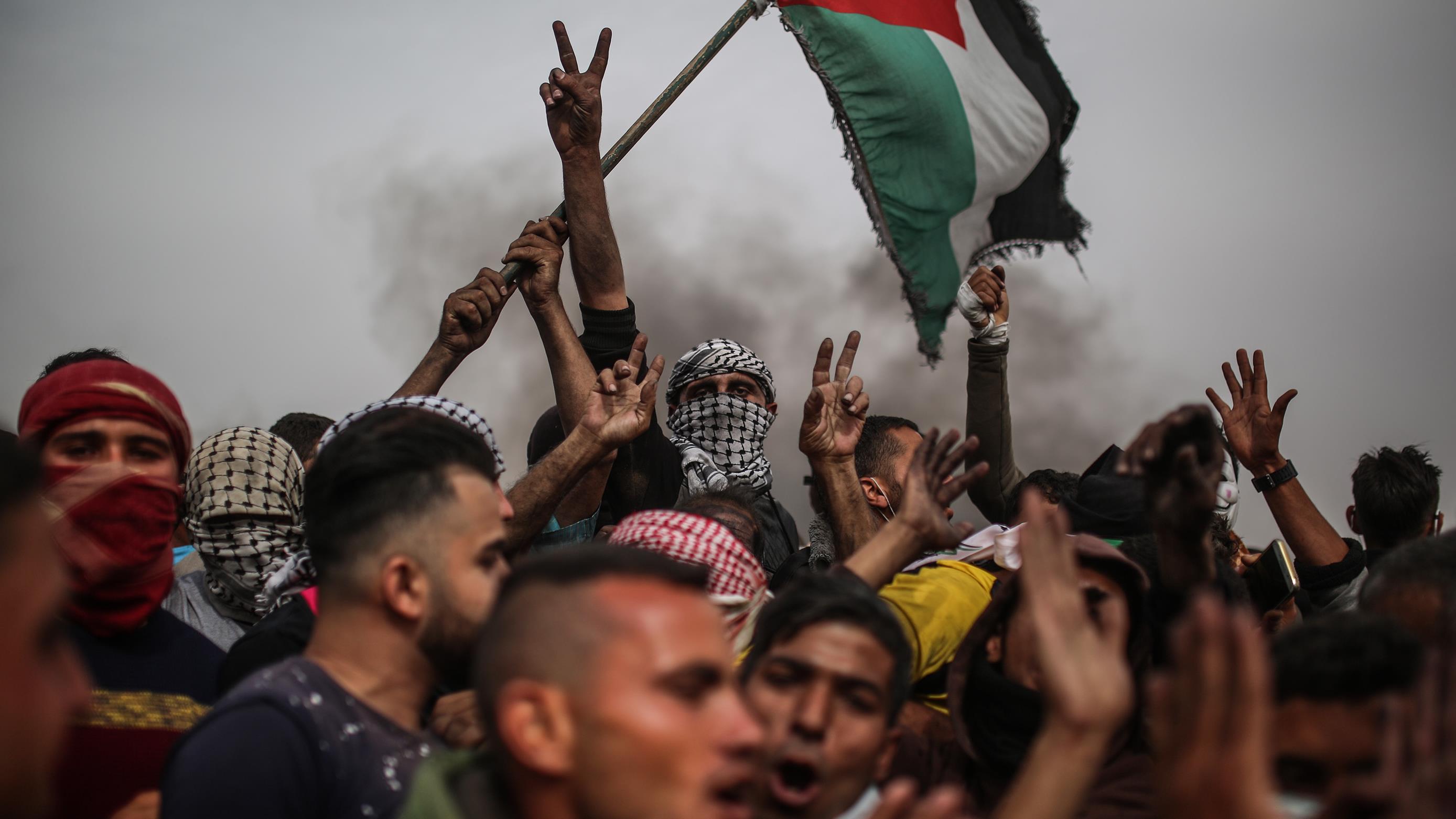درگیری میان فلسطینیان و نظامیان اسرائیل در کرانه باختری - خبرگزاری آناتولی