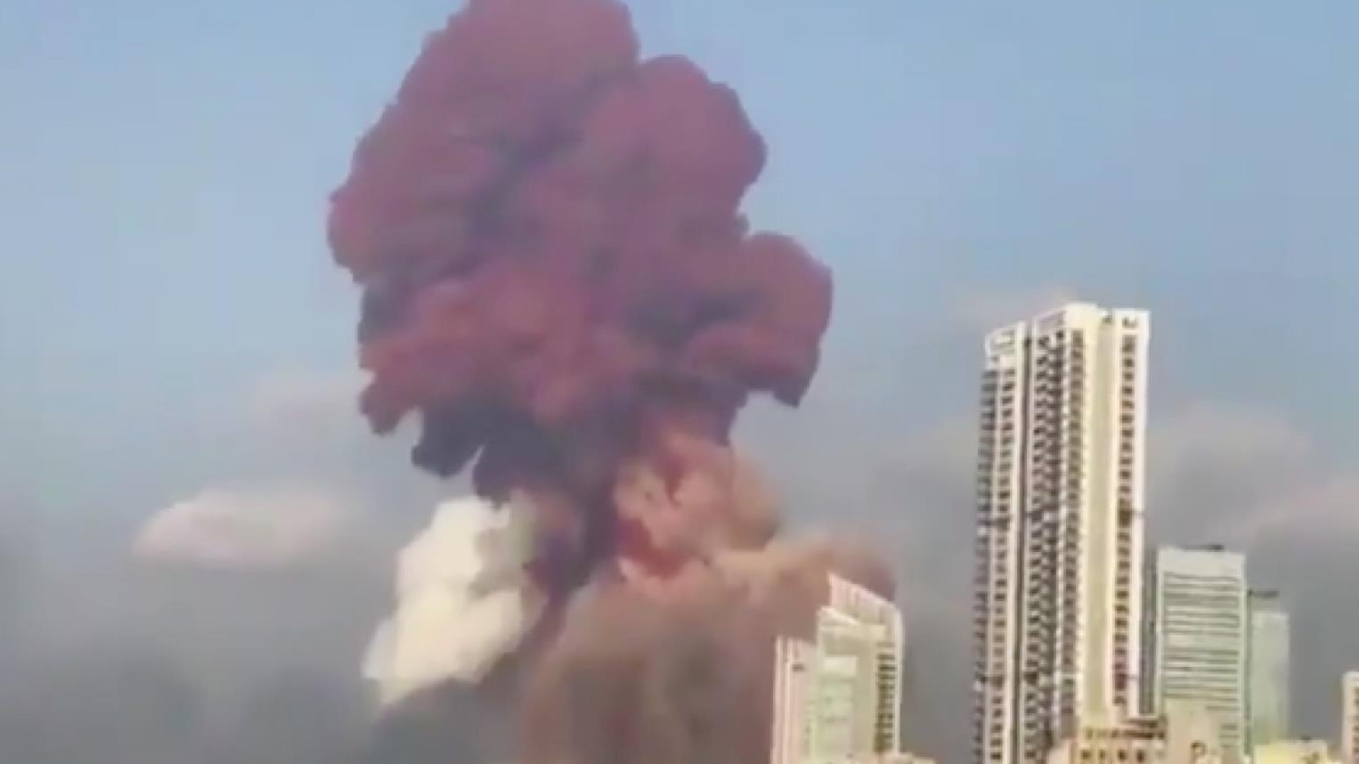 Massive explosions reported in Beirut, Lebanon