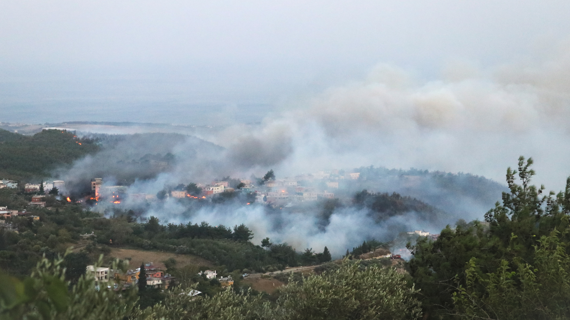 hatay daki orman yangini kontrol altina