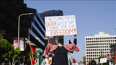 Thousands Gather For Pro-Palestine Demonstration In Los Angeles ...