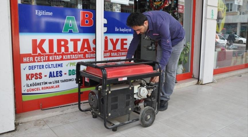 'Only 10% Turkish households have electric generators'