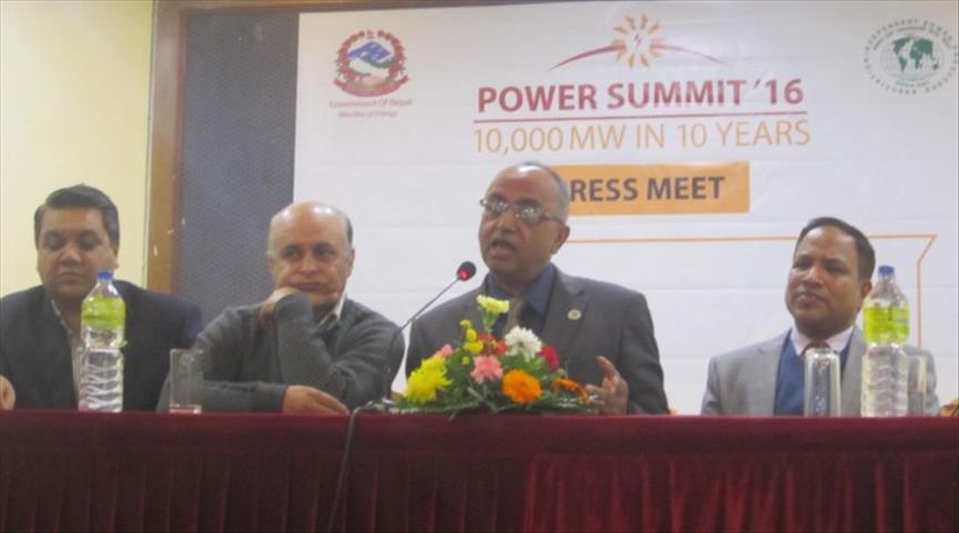 Nepal's power summit on Dec. 15 to draw hydro investors