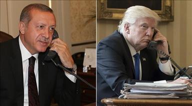 Erdogan, Trump speak via telephone