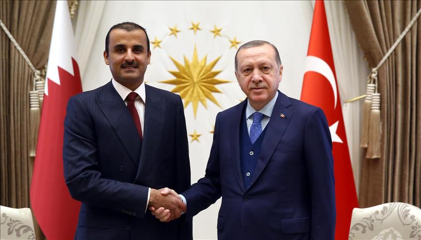 Erdogan receives Qatari emir in Ankara 
