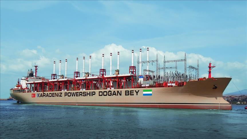Turkish floating plant to produce elec. in Sierra Leone