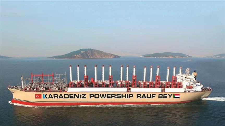 Turkish floating plant starts power supply to Sudan