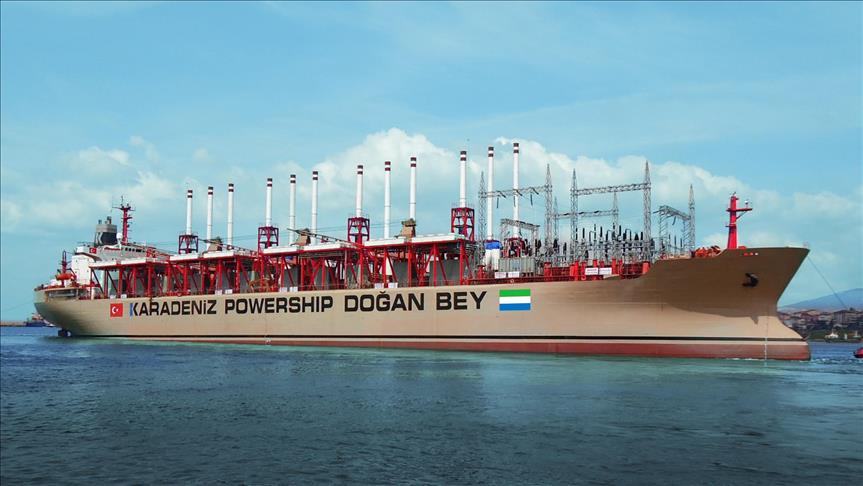 Turkey's powership builder meets 40% of Lebanon's elec.