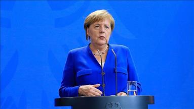 Merkel offers qualified support for 'Jewish state'