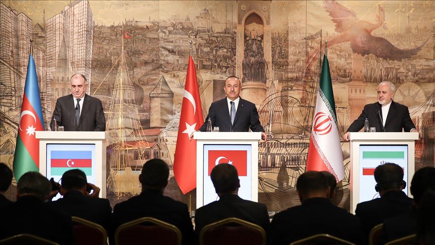 Turkish, Iranian, Azerbaijani FMs meet in Istanbul