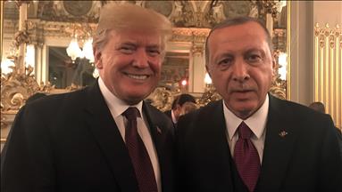 Erdogan, Trump meet over dinner in French capital