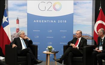 Turkey's president meets with other leaders at G20