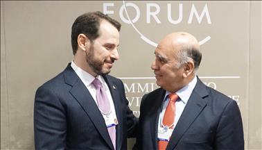 Turkish, Iraqi finance ministers cross paths in Davos