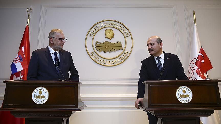 Turkish, Croatian ministers discuss security, migration