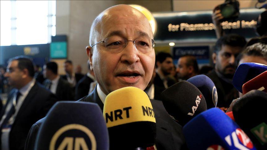 Iraqi president calls for reducing Mideast tensions