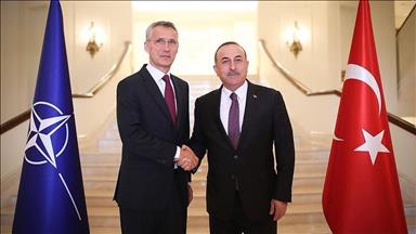 Turkish foreign minister, NATO chief meet in Ankara