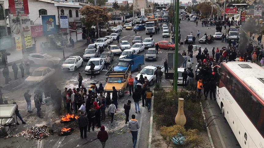 Iranian policeman killed in clashes amid fuel protests